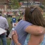 Gay marriage supporters celebrate Supreme Court decision at Founder’s Park. By WJHL